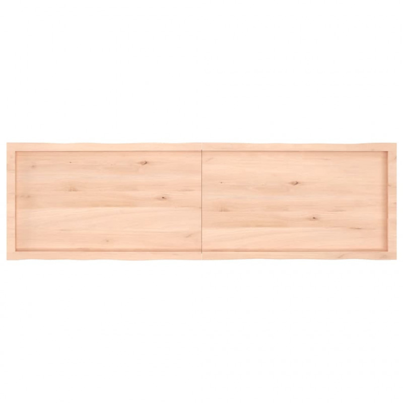 Blat stołu, 180x50x(2-4)cm surowy, lity dąb naturalną krawędzią