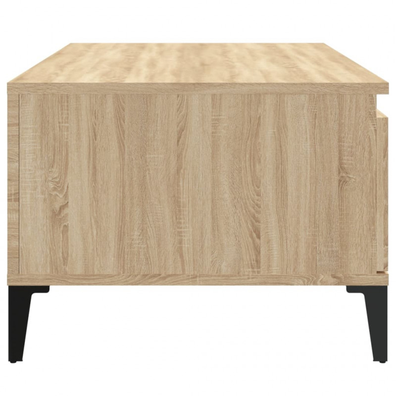 Stolik kawowy, dąb sonoma 90x50x36,5 cm materiał drewnopochodny