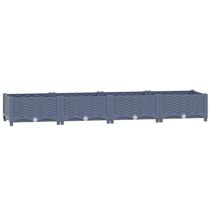 Donica do podniesionej rabaty, 160x40x23 cm, polipropylen