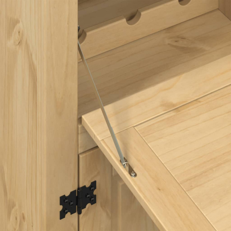 Szafka na wino Corona, 97x45x114 cm, lite drewno sosnowe