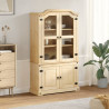Witryna Corona, 103,5x42x180 cm, lite drewno sosnowe
