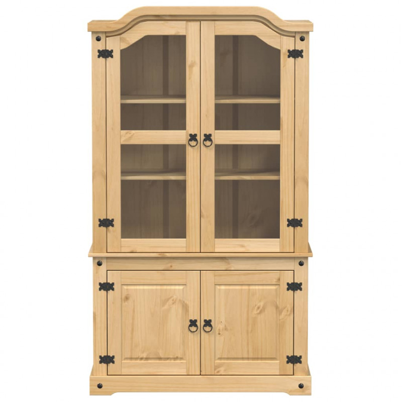 Witryna Corona, 103,5x42x180 cm, lite drewno sosnowe