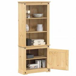 Kredens Corona, 74x38x170 cm, lite drewno sosnowe