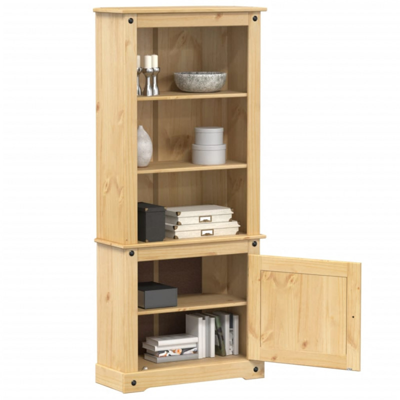 Kredens Corona, 74x38x170 cm, lite drewno sosnowe