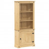 Kredens Corona, 74x38x170 cm, lite drewno sosnowe