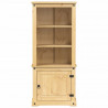 Kredens Corona, 74x38x170 cm, lite drewno sosnowe