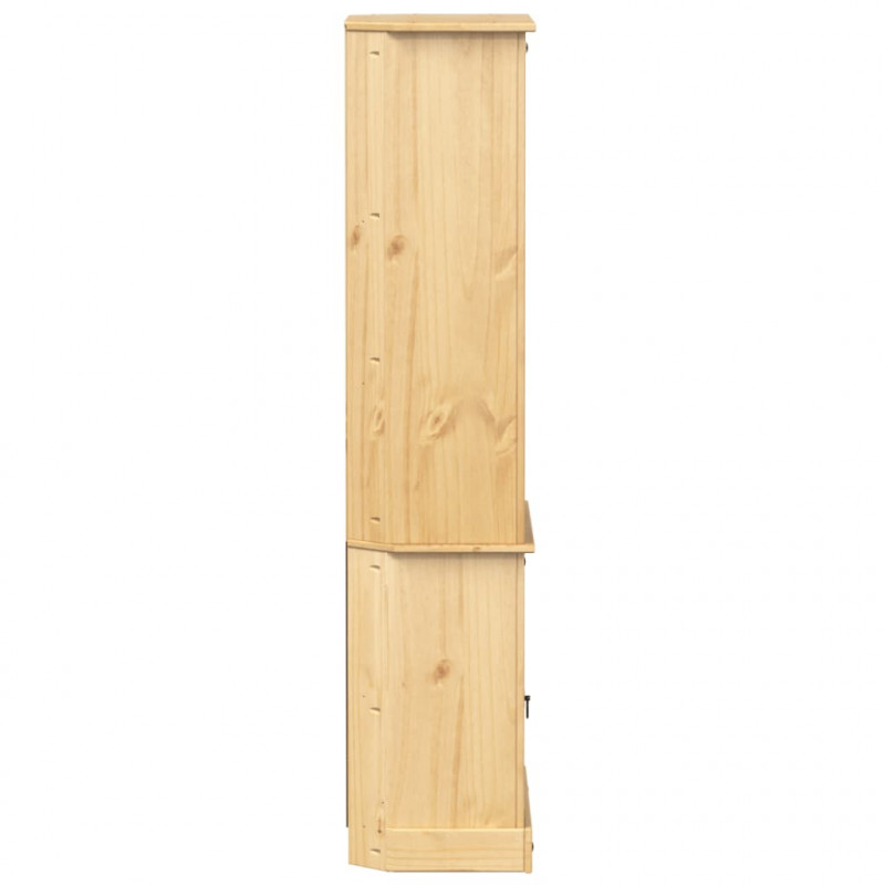 Kredens Corona, 74x38x170 cm, lite drewno sosnowe