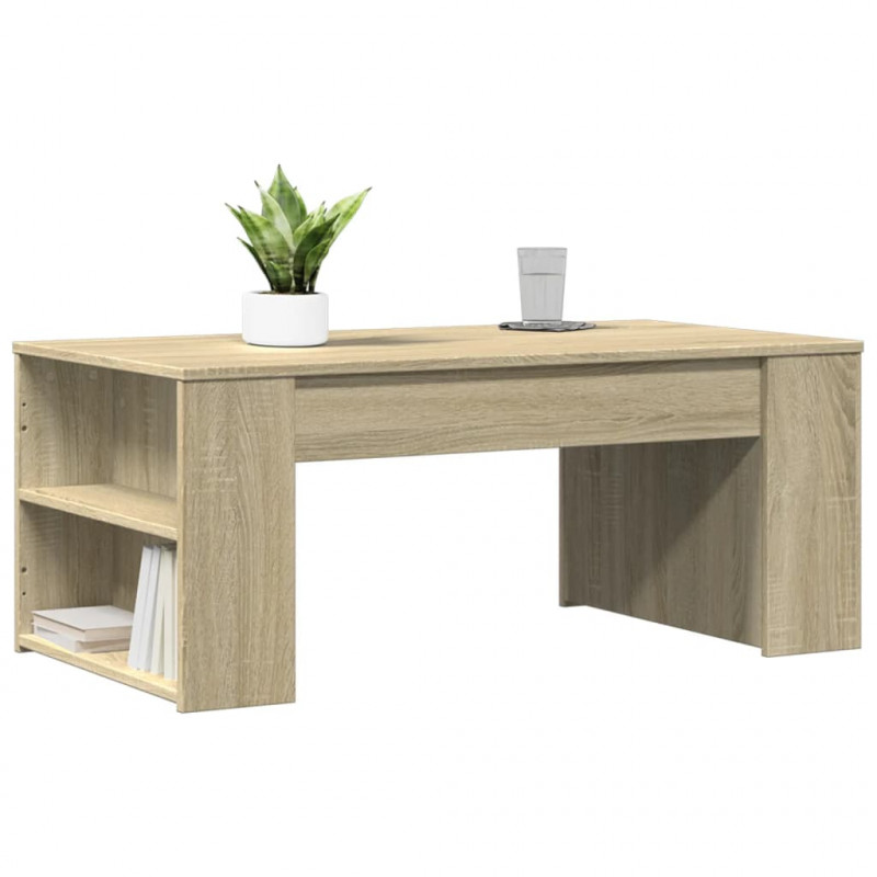 Stolik kawowy, dąb sonoma, 102x55x42, materiał drewnopochodny