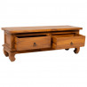 Szafka pod TV, 110 x 35 x 40 cm, lite drewno tekowe