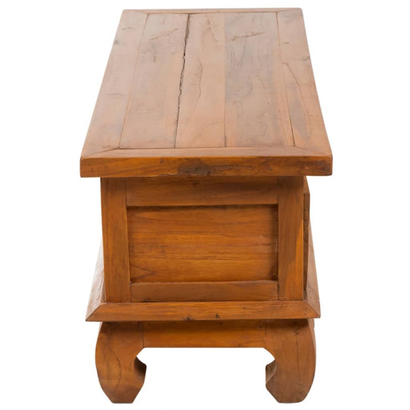 Szafka pod TV, 110 x 35 x 40 cm, lite drewno tekowe