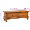 Szafka pod TV, 110 x 35 x 40 cm, lite drewno tekowe