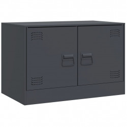 Szafka pod telewizor, antracytowa, 67x39x44 cm, stalowa