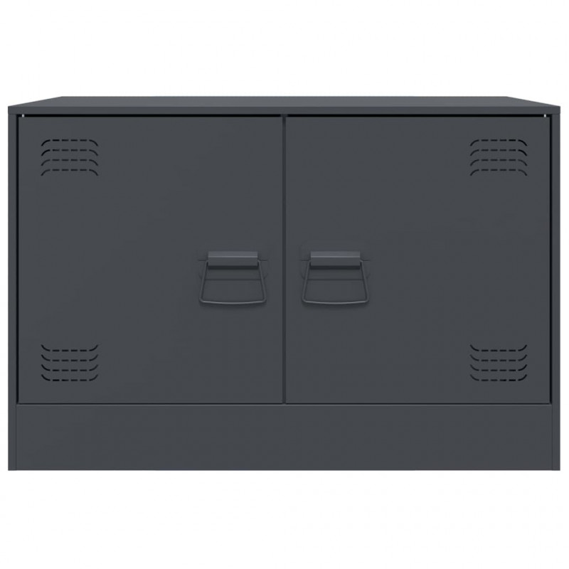 Szafka pod telewizor, antracytowa, 67x39x44 cm, stalowa