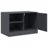Szafki pod telewizor, 2 szt., antracytowe, 67x39x44 cm, stalowe