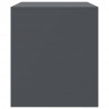 Szafki pod telewizor, 2 szt., antracytowe, 67x39x44 cm, stalowe