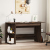 Biurko, brązowy dąb, 140x50x75 cm, materiał drewnopochodny