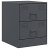 Szafka nocna, antracytowa, 34,5x39x44 cm, stal