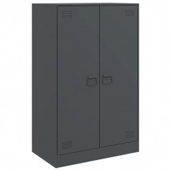 Szafka boczna, antracytowa, 67x39x107 cm, stal