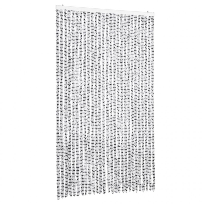 Zasłona przeciwko owadom, jasnoszaro-ciemnoszara, 118x220 cm