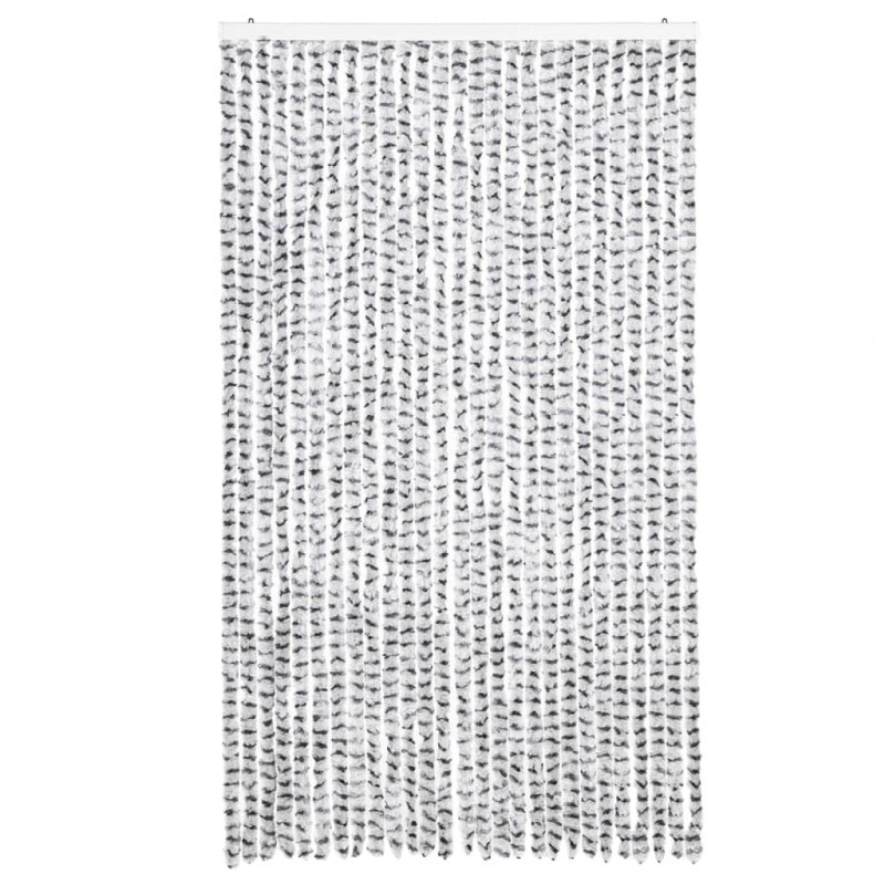 Zasłona przeciwko owadom, jasnoszaro-ciemnoszara, 118x220 cm