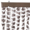 Zasłona przeciwko owadom, taupe i biel, 118x220 cm, szenil
