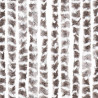 Zasłona przeciwko owadom, taupe i biel, 118x220 cm, szenil