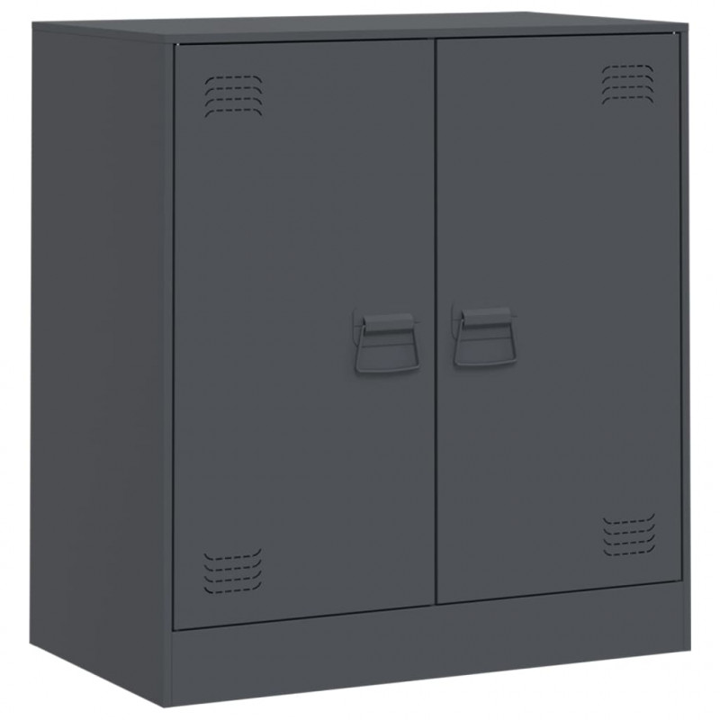 Szafka boczna, antracytowa, 67x39x73 cm, stal