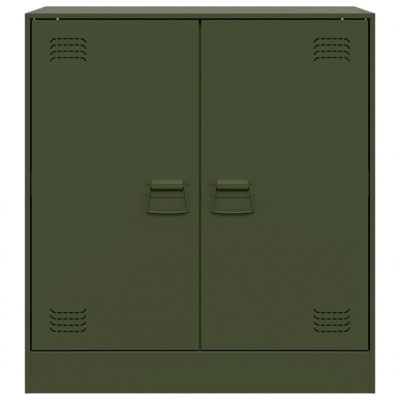 Szafka boczna, oliwkowa, 67x39x73 cm, stal