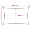 Żagiel przeciwsłoneczny, 160 g/m², niebieski, 3,5x5 m, HDPE