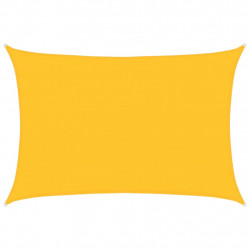 Żagiel przeciwsłoneczny, 160 g/m², żółty, 4x6 m, HDPE