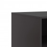 Szafka pod telewizor, czarna, 67x39x44 cm, stalowa