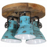Lampa sufitowa, 25 W, postarzany niebieski, 35x35x25 cm, E27