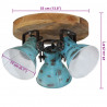 Lampa sufitowa, 25 W, postarzany niebieski, 35x35x25 cm, E27