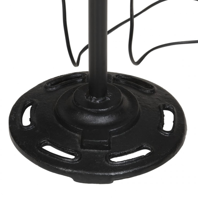 Lampa stojąca, 25 W, postarzany niebieski, 25x25x90/140 cm, E27