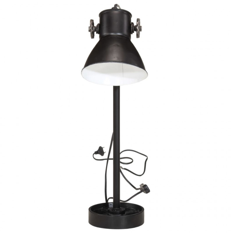 Lampa stołowa, 25 W, czarna, 15x15x55 cm, E27