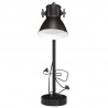 Lampa stołowa, 25 W, czarna, 15x15x55 cm, E27