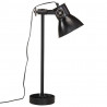 Lampa stołowa, 25 W, czarna, 15x15x55 cm, E27