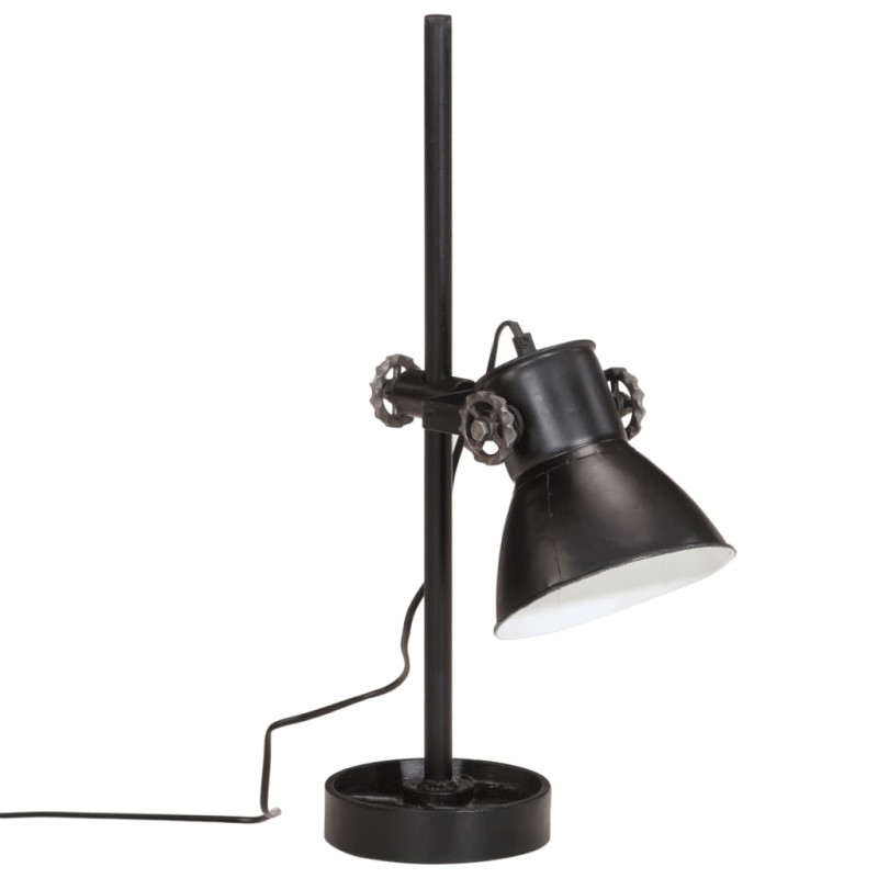 Lampa stołowa, 25 W, czarna, 15x15x55 cm, E27