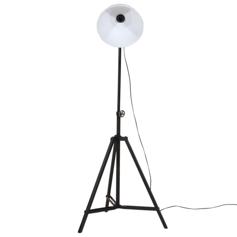 Lampa stojąca, 25 W, biała, 61x61x90/150 cm, E27