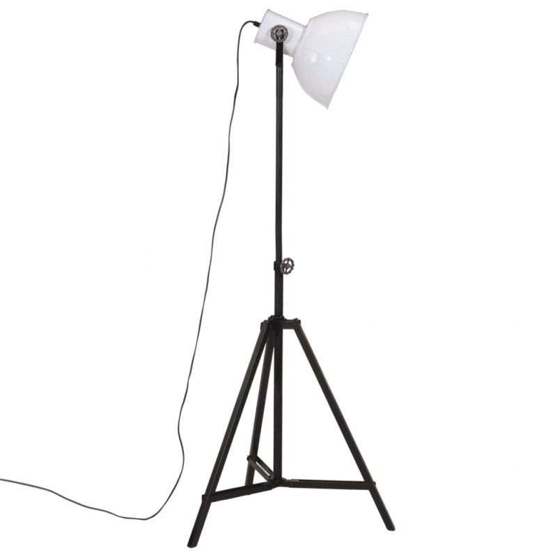 Lampa stojąca, 25 W, biała, 61x61x90/150 cm, E27