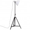 Lampa stojąca, 25 W, biała, 61x61x90/150 cm, E27