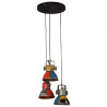 Lampa wisząca, 25 W, wielokolorowa, 30x30x100 cm, E27