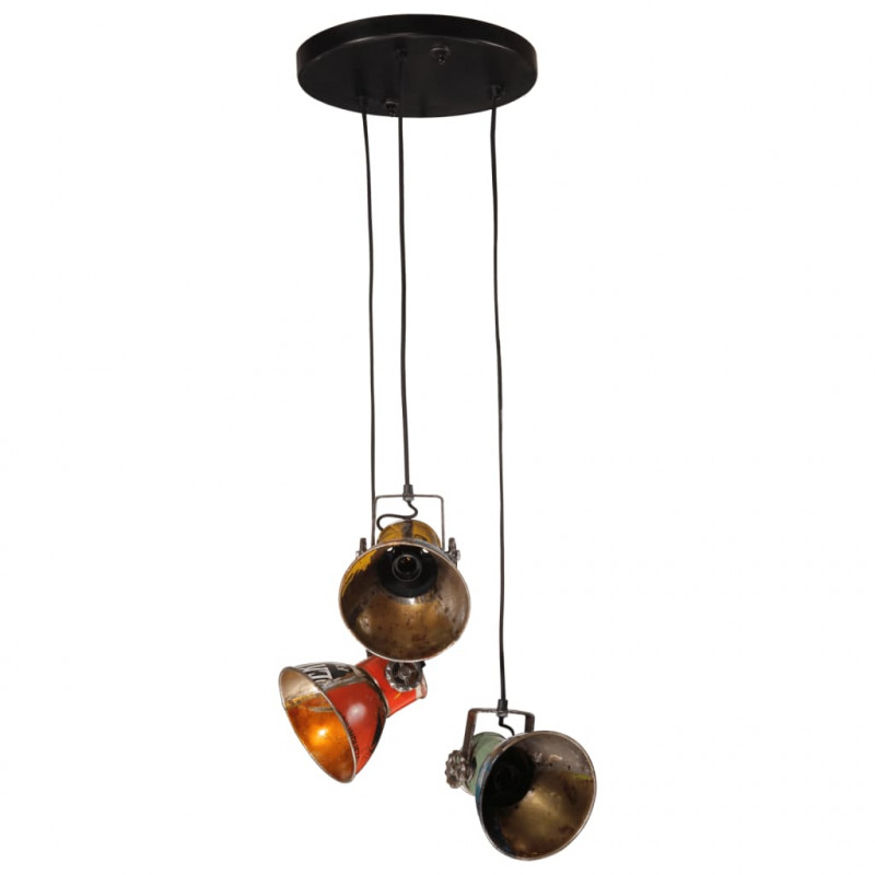 Lampa wisząca, 25 W, wielokolorowa, 30x30x100 cm, E27
