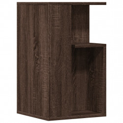 Stolik boczny, brązowy dąb, 35x35x60 cm