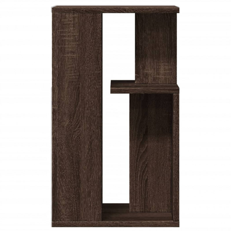 Stolik boczny, brązowy dąb, 35x35x60 cm