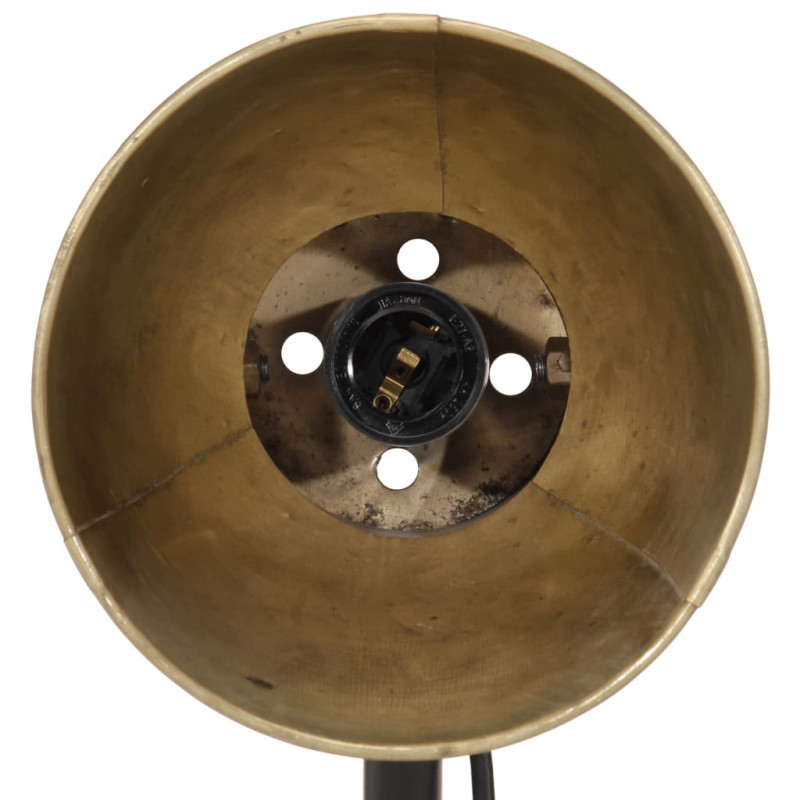 Lampa stołowa, 25 W, antyczny mosiądz, 17x17x60 cm, E27