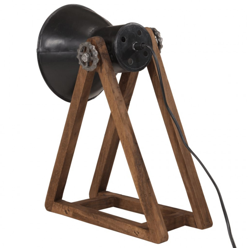 Lampa stołowa, 25 W, czarna, 30x17x40 cm, E27