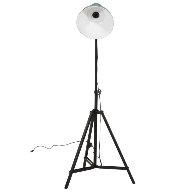 Lampa stojąca, 25 W, postarzany niebieski, 61x61x90/150 cm, E27