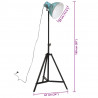 Lampa stojąca, 25 W, postarzany niebieski, 61x61x90/150 cm, E27