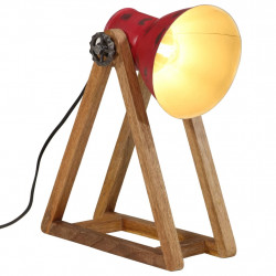 Lampa stołowa, 25 W, postarzany czerwony, 30x17x40 cm, E27